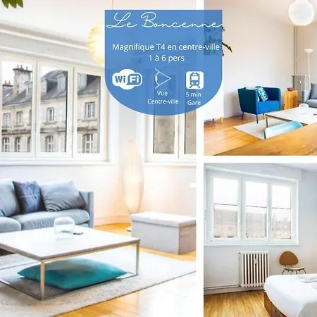 Le Boncenne - Large Bright T4 Downtown Apartment Poitiers