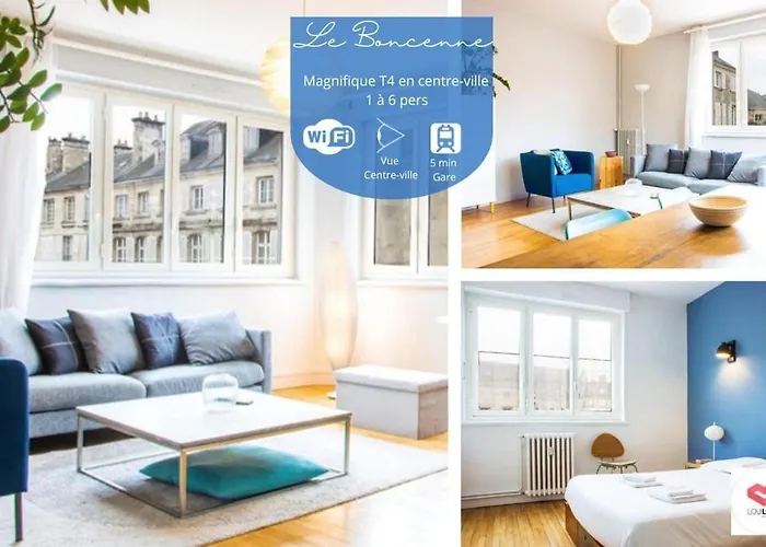 Le Boncenne - Large Bright T4 Downtown דירה פואטייה